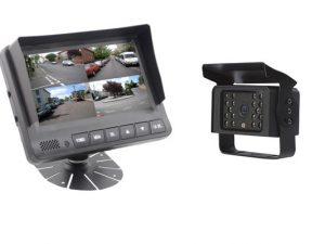 Achteruitrijcamerasysteem met 7" kleuren monitor IRR